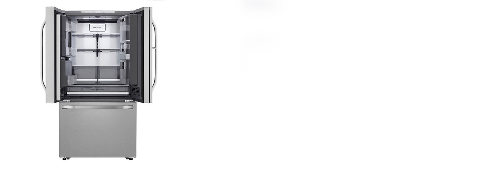 LG refrigerator interior