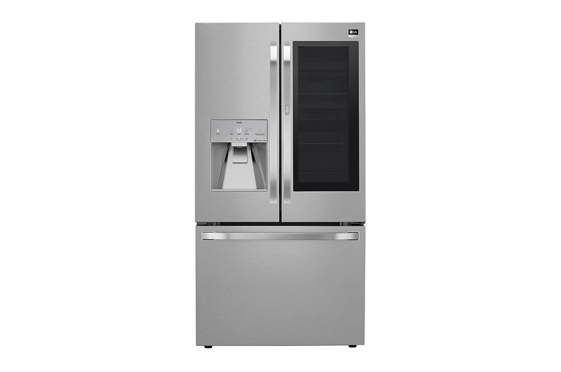 Lg Studio 24 Cu Ft Smart Wi Fi Enabled Instaview Door In Door Counter Depth Refrigerator With Craft Ice Maker Srfvc2406s Lg Usa