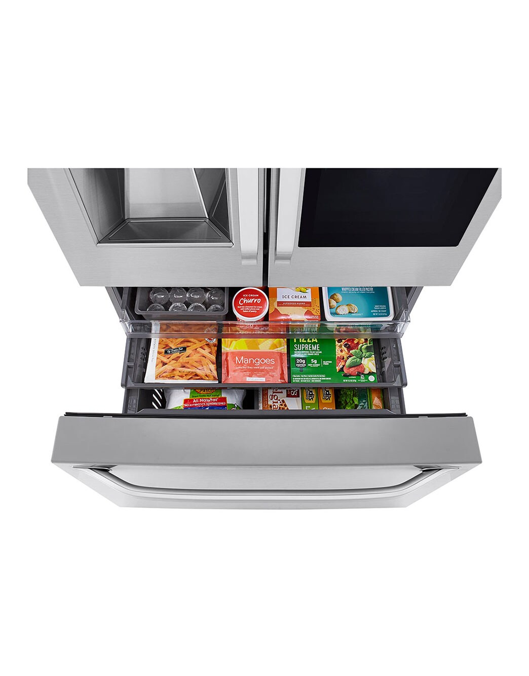 LG SRFVC2406S 24 cu. ft. InstaView™ Refrigerator with Craft Ice™ LG USA