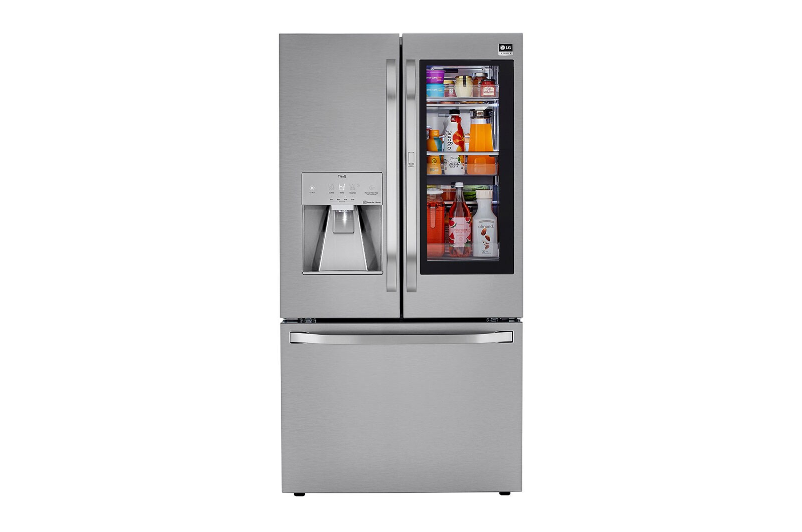 LG SRFVC2406S 24 cu. ft. InstaView™ Refrigerator with Craft Ice™ LG USA
