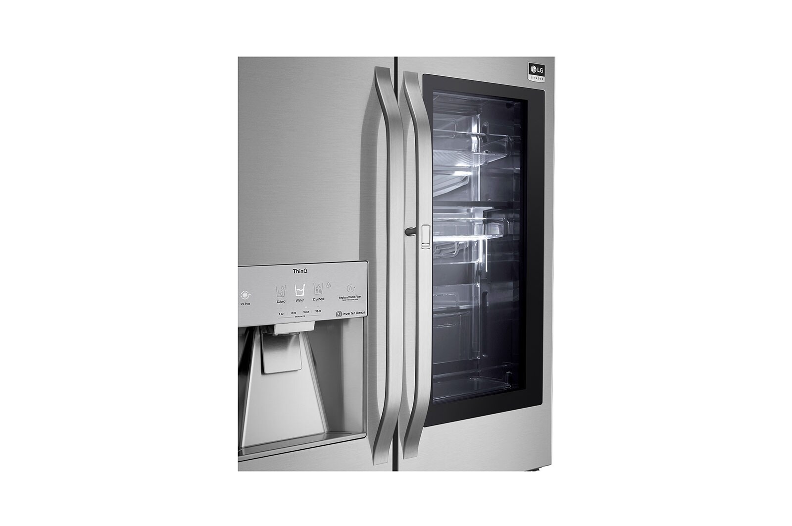 LG SRFVC2406S 24 cu. ft. InstaView™ Refrigerator with Craft Ice™ LG USA
