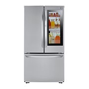LG 23 cu. ft. InstaView™ Door-in-Door® Counter-Depth Refrigerator, LFCC23596S Front Lit Filled, LFCC23596S, thumbnail 1