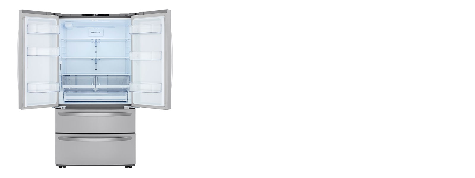LG refrigerator interior
