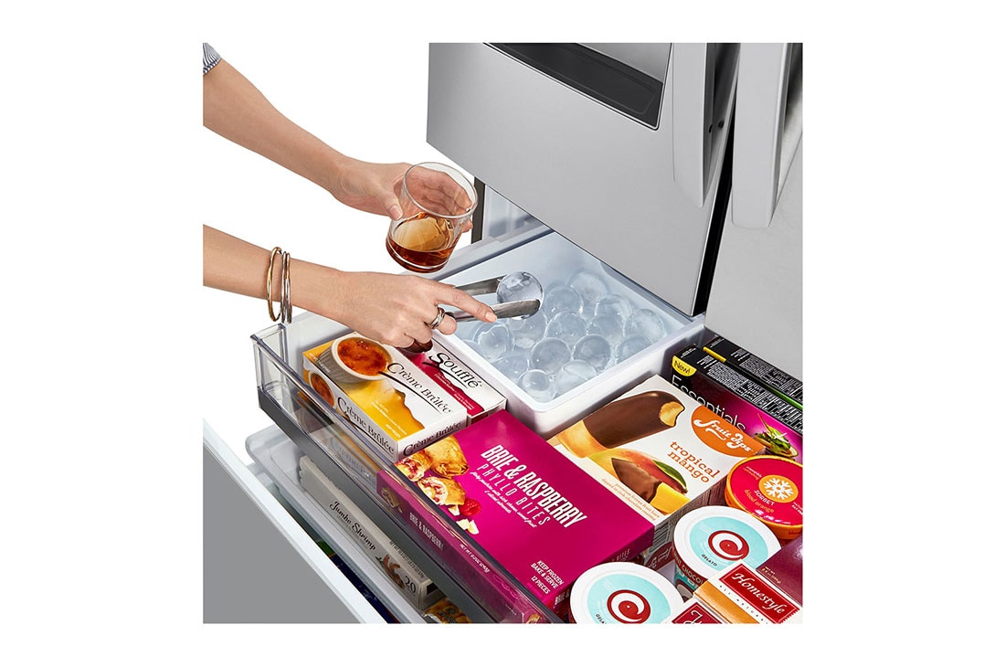Lg 24 Cu Ft Smart Wi Fi Enabled Counter Depth Refrigerator With Craft Ice Maker Lrfxc2416s Lg Usa