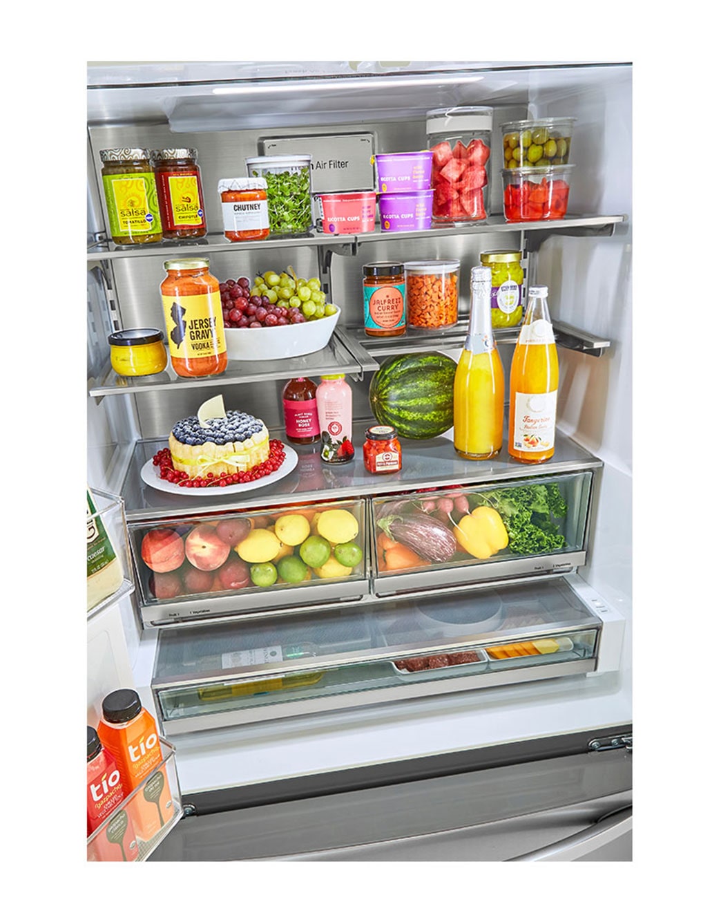 LG 24 cu. ft. Smart wifi Enabled CounterDepth Refrigerator with Craft