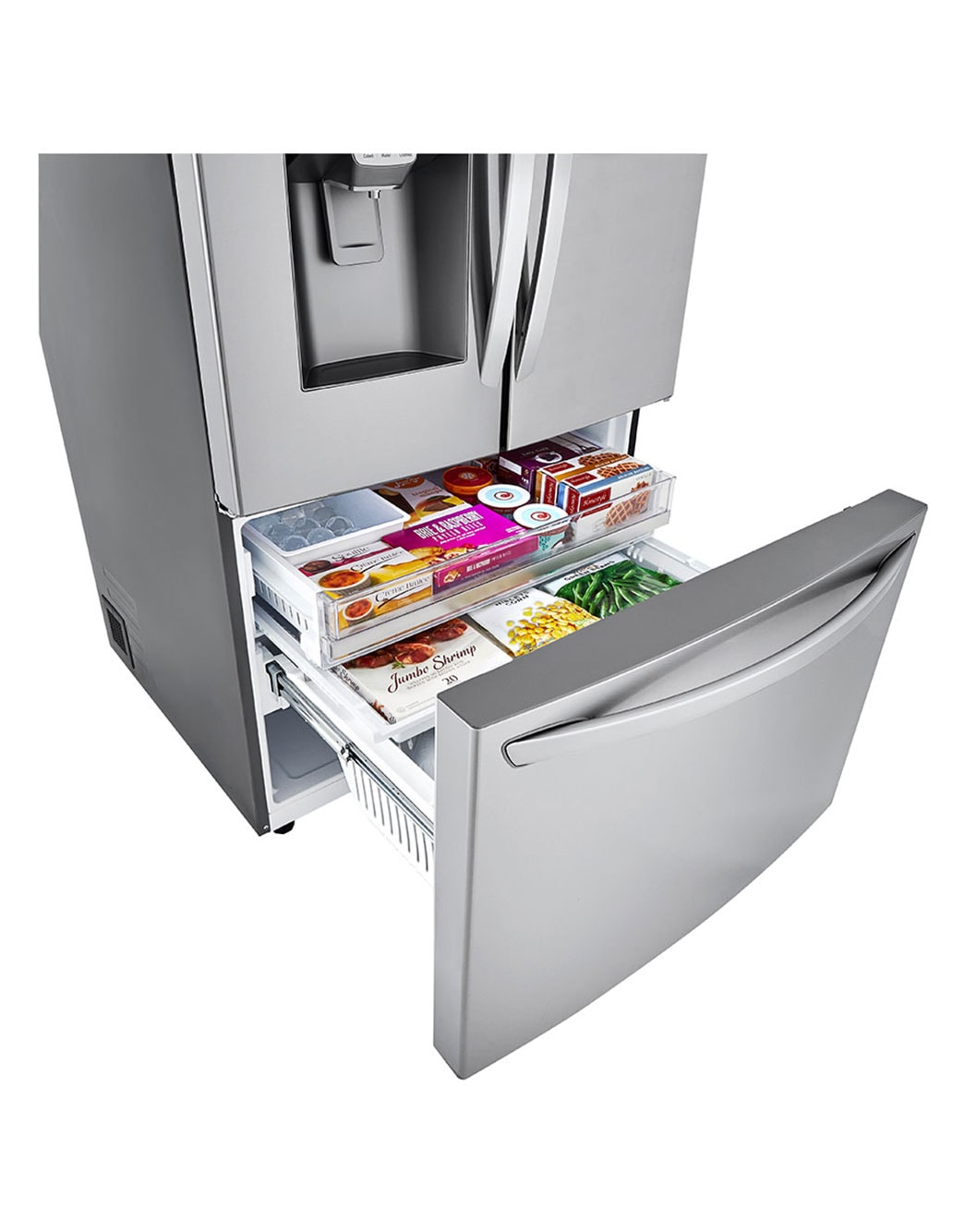 LG 24 cu. ft. Smart wifi Enabled CounterDepth Refrigerator with Craft Ice™ Maker (LRFXC2416S