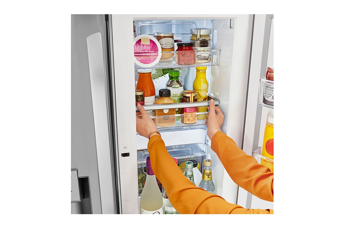LG 24 cu. ft. Smart wi-fi Enabled Door-in-Door® Counter-Depth Refrigerator with Craft Ice™ Maker, Door-in-Door® Adjustable Bins, LRFDC2406S, thumbnail 8
