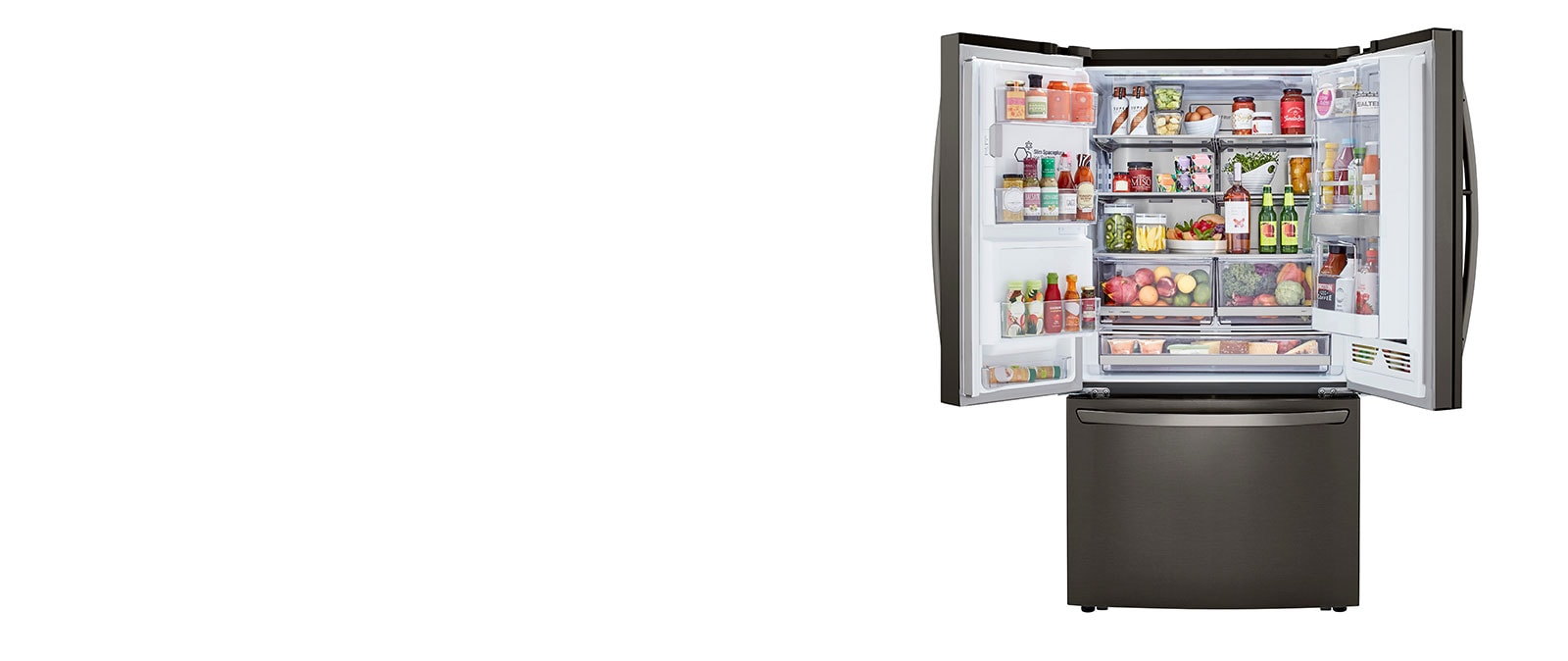 LG refrigerator capacity interior