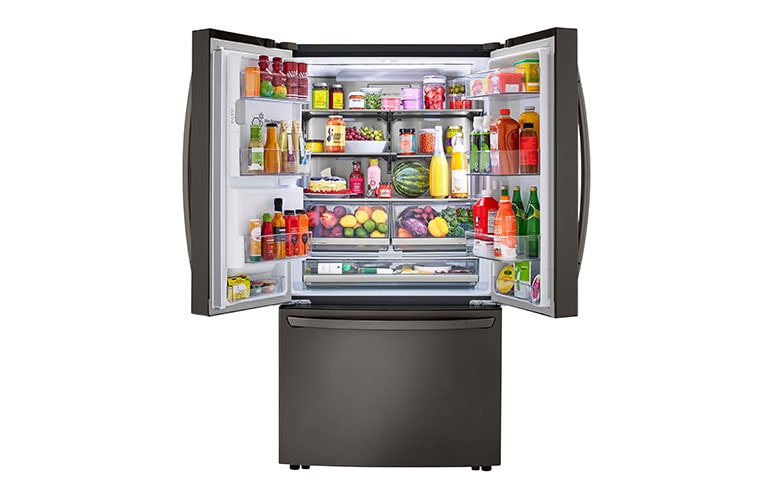 LG LRFXC2416D refrigerator interior capacity