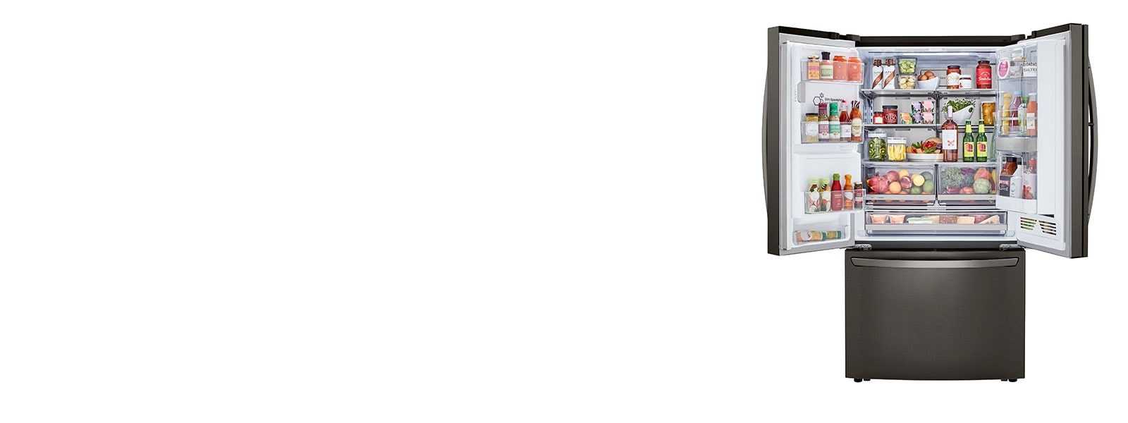 LG refrigerator capacity interior