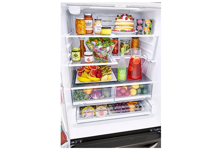 Lg 25 Cu Ft Smart Wi Fi Enabled French Door Refrigerator Lrfxs2503d Lg Usa