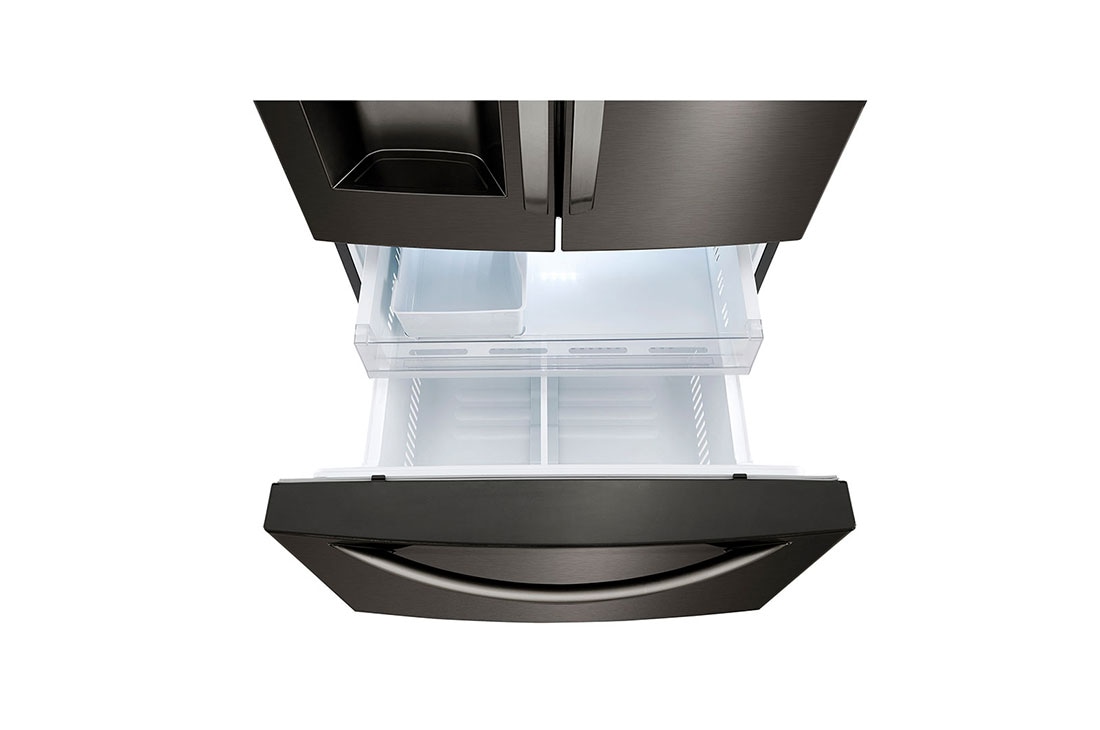 LG 25 cu. ft. Smart Wi-Fi Enabled French Door Refrigerator, Freezer Interior, LRFXS2503D, thumbnail 8