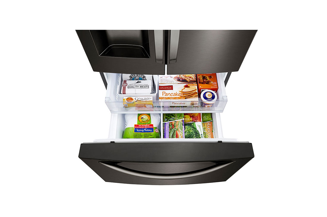 LG 25 cu. ft. Smart Wi-Fi Enabled French Door Refrigerator, Freezer Interior Filled, LRFXS2503D, thumbnail 9