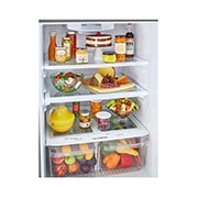 LG 20 cu. ft. Top Freezer Refrigerator, Refrigerator Shelves Filled, LTCS20030S, thumbnail 4