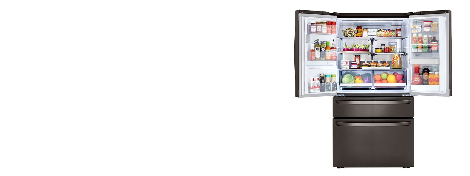 LG LRMDC2306S refrigerator interior capacity