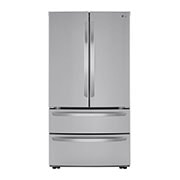 LG 23 cu. ft. French Door Counter-Depth Refrigerator, Front, LMWC23626S, thumbnail 1