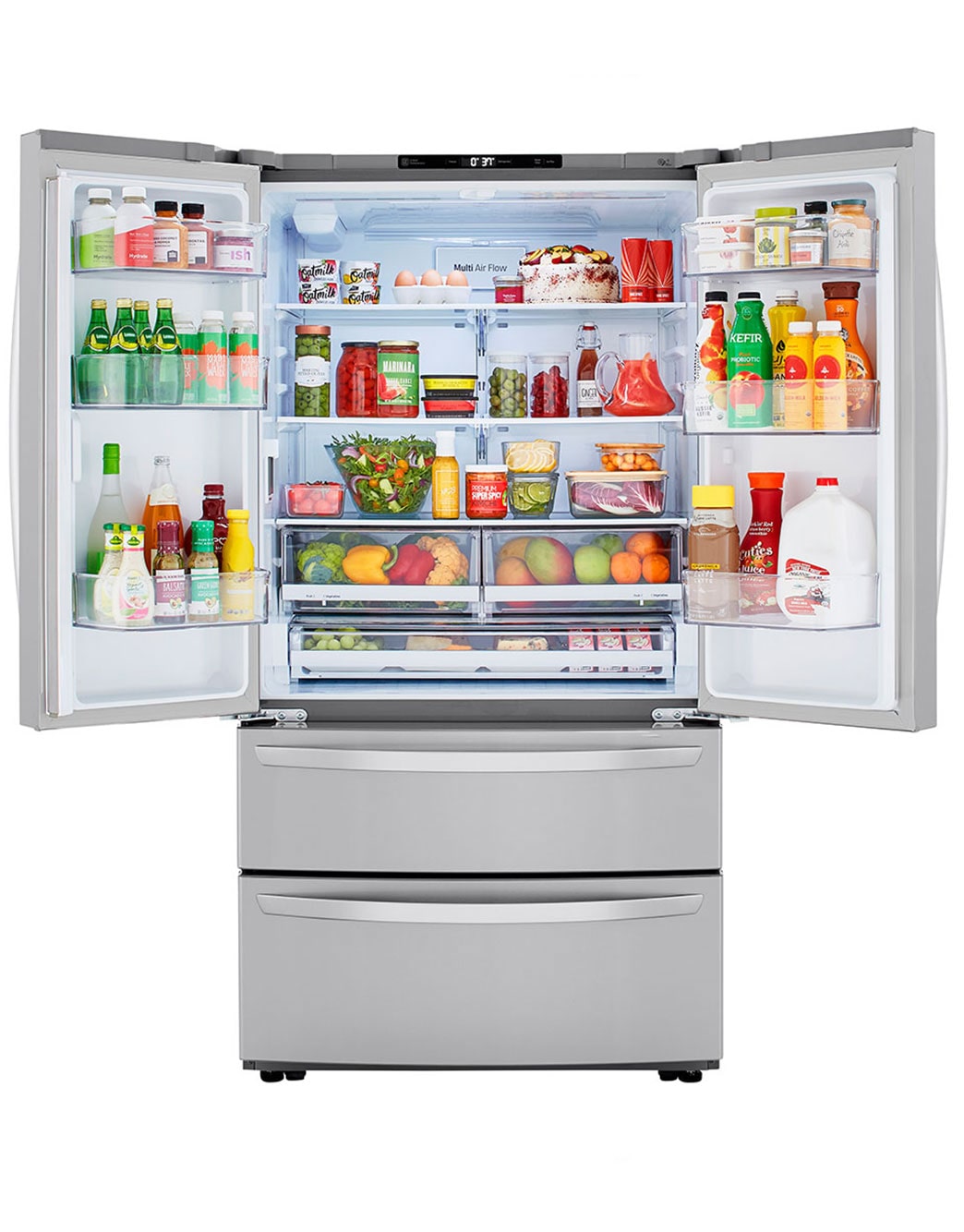 LG 23 cu. ft. French Door CounterDepth Refrigerator (LMWC23626S) LG USA