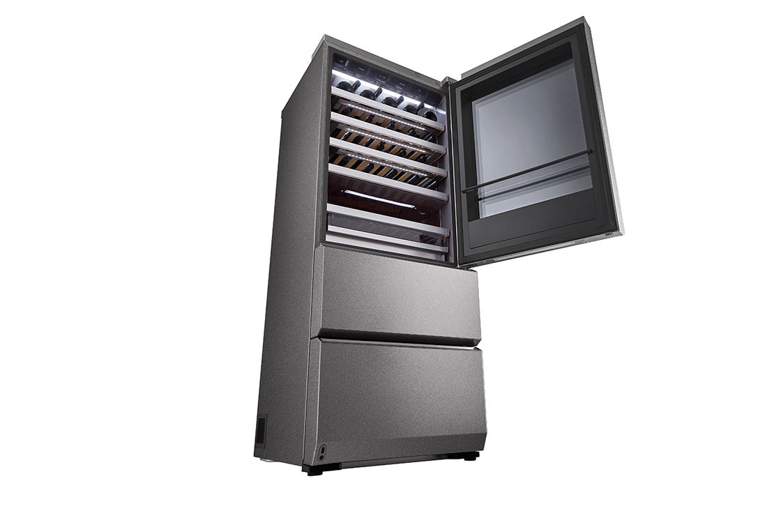 LG SIGNATURE 15 cu. ft. Smart wi-fi Enabled InstaView™ Wine Cellar Refrigerator, Right Angle Filled, URETC1408N, thumbnail 5