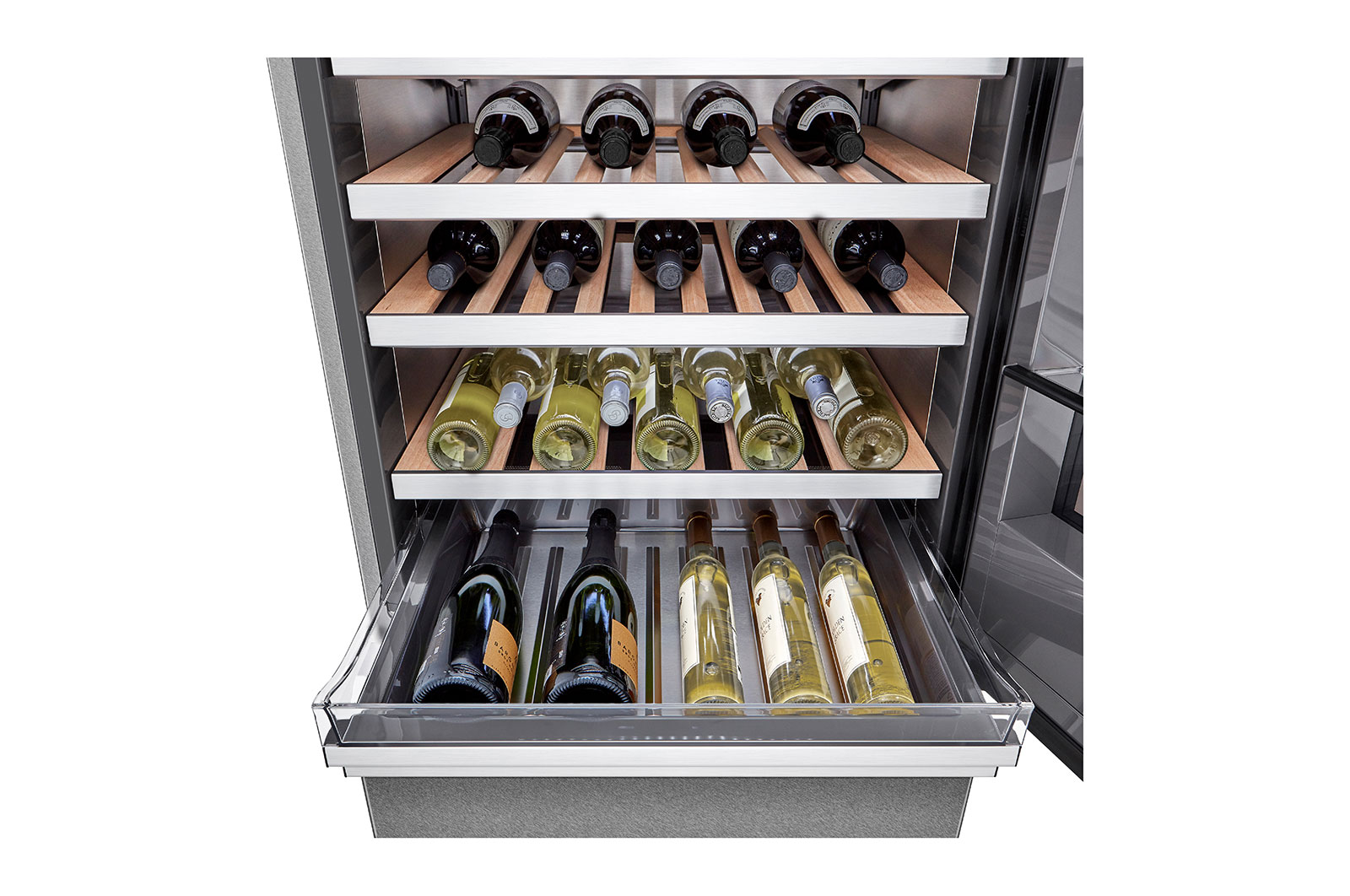 LG SIGNATURE 15 cu. ft. Smart wi-fi Enabled InstaView® Wine Cellar Refrigerator, Wine Shelving System, URETC1408N