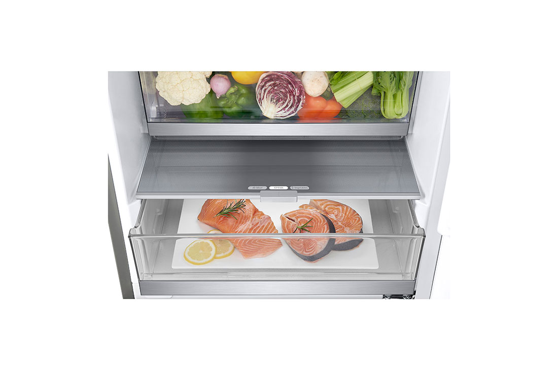 LG 12 cu. ft. Bottom Freezer Counter-Depth Refrigerator, Drawers Filled, LRBCC1204S, thumbnail 11