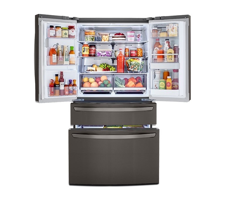 Lg 30 Cu Ft Smart Wi Fi Enabled Instaview Door In Door Refrigerator With Craft Ice Maker Lrmvs3006d Lg Usa
