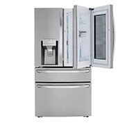 LG 30 cu. ft. Smart wi-fi Enabled InstaView™ Door-in-Door® Refrigerator with Craft Ice™ Maker, Front Door-In-Door®, LRMVS3006S, thumbnail 2