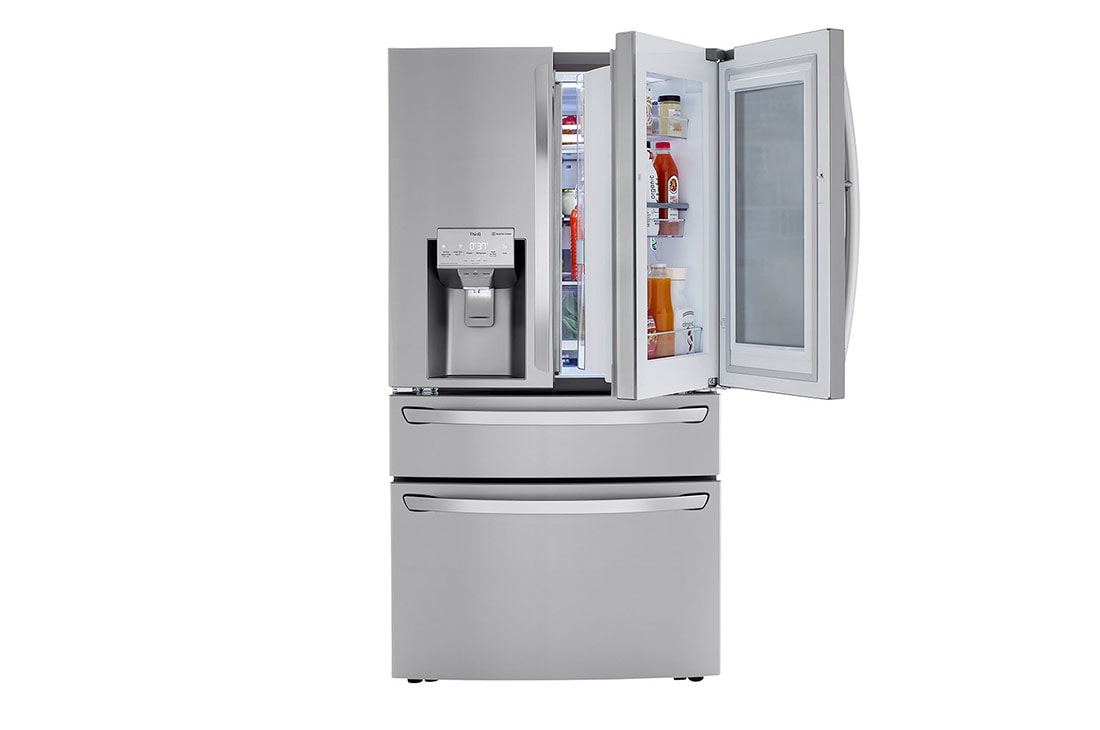LG 23 cu. ft. Smart wi-fi Enabled InstaView™ Door-in-Door® Counter-Depth Refrigerator with Craft Ice™ Maker, Front Door-In-Door®, LRMVC2306S, thumbnail 2