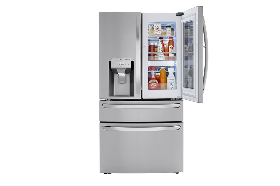LG 23 cu. ft. Smart wi-fi Enabled InstaView™ Door-in-Door® Counter-Depth Refrigerator with Craft Ice™ Maker, Front Open, LRMVC2306S, thumbnail 3