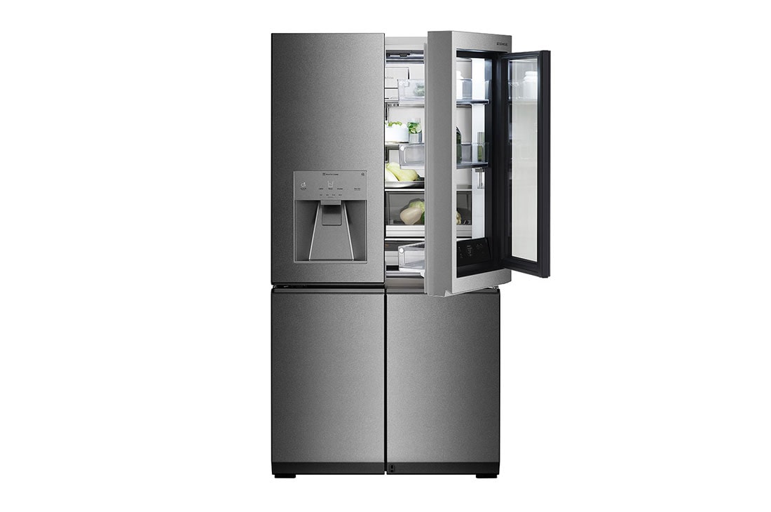 LG SIGNATURE 23 cu. ft. Smart wi-fi Enabled InstaView™ Door-in-Door® Counter-Depth Refrigerator, Door-in-Door® Open, URNTC2306N, thumbnail 2