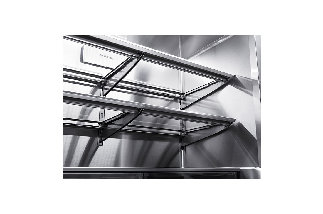 LG SIGNATURE 31 cu. ft. Smart wi-fi Enabled InstaView™ Door-in-Door® Refrigerator, Refrigerator shelf close up, URNTS3106N, thumbnail 10