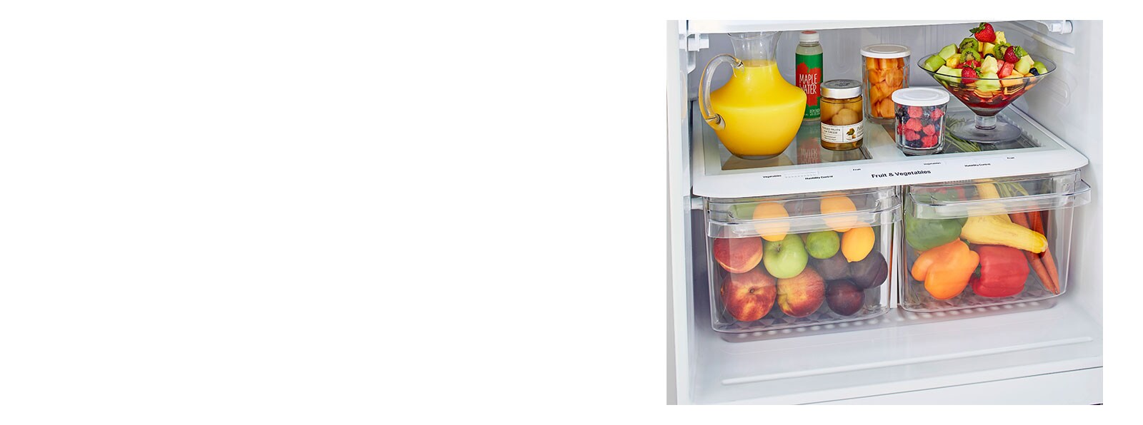 LG LTCS20020W refrigerator styled bins