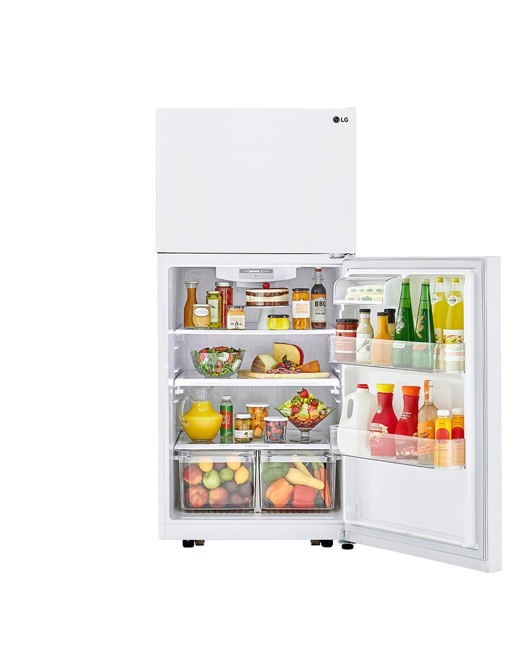 LG 20 cu. ft. Top Freezer Refrigerator (LTCS20020W) LG USA