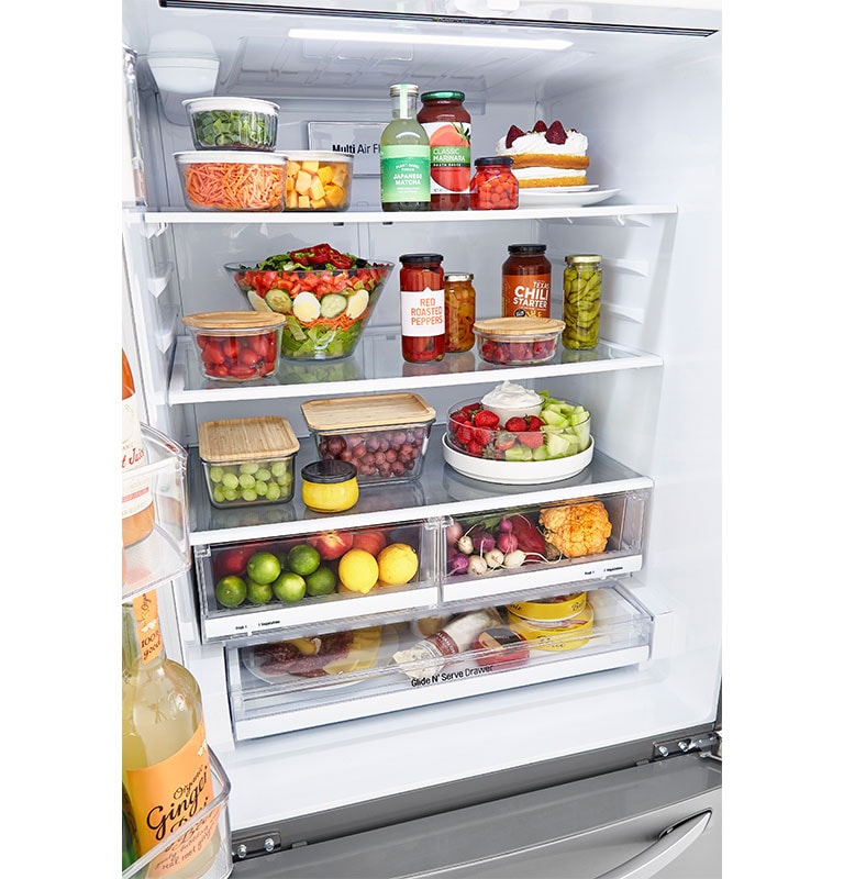 LG LRFCS25D3S refrigerator interior capacity