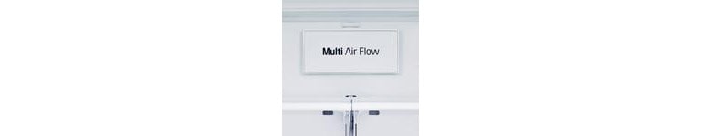 Refrigerator interior showcasing Multi-Air Flow System