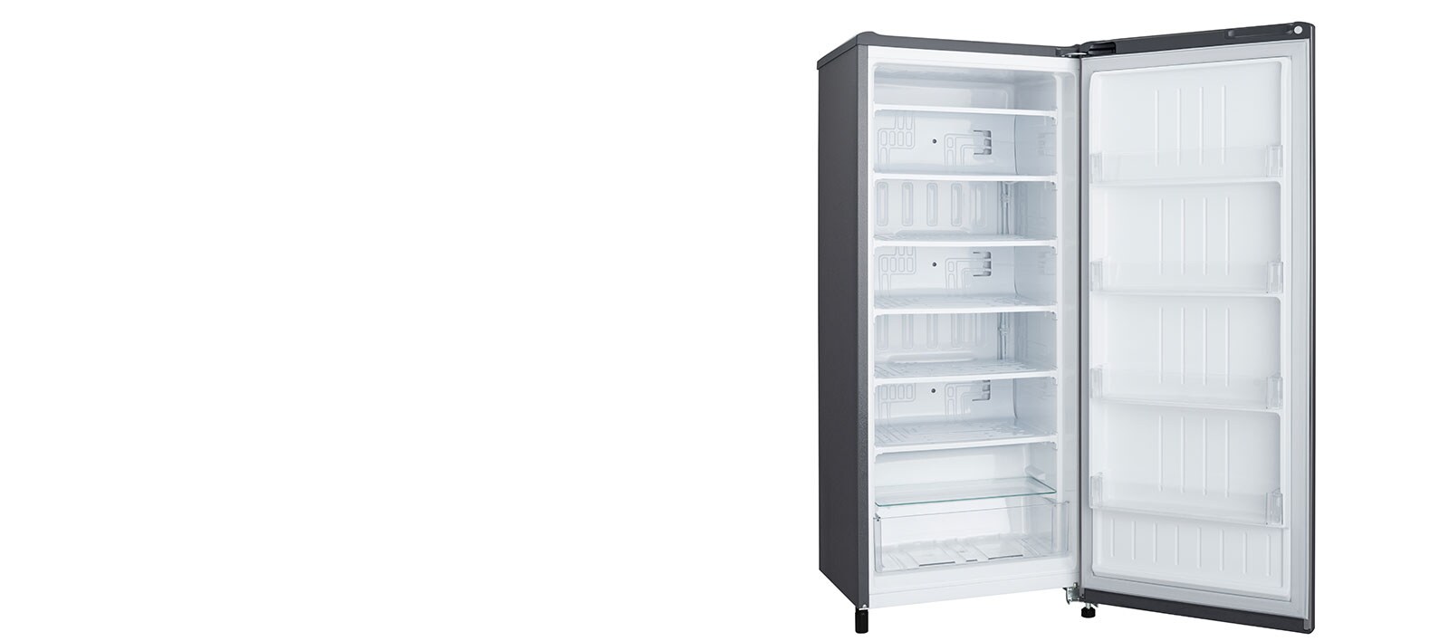 Freezer interior showcasing Direct Cooling System