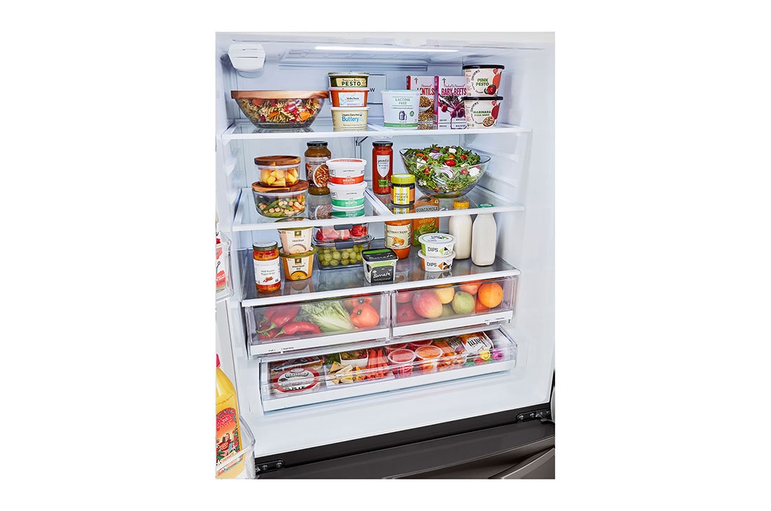 LG 29 cu ft. French Door Refrigerator with Slim Design Water Dispenser, LRFWS2906D, thumbnail 7