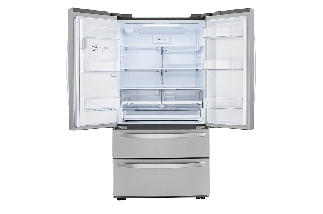 LG 22 cu ft. Smart Counter Depth Double Freezer Refrigerator with Craft Ice™, LRMXC2206S, thumbnail 4