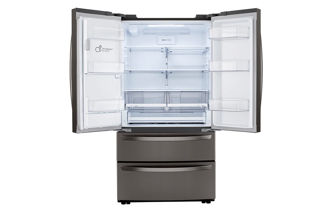 LG 22 cu ft. Smart Counter Depth Double Freezer Refrigerator, LMXC22626D, thumbnail 4