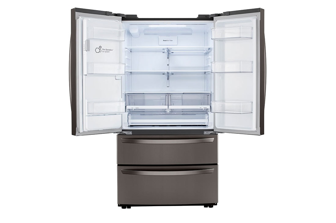 LG 28 cu ft. Smart Double Freezer Refrigerator with Craft Ice™, LRMXS2806D, thumbnail 4
