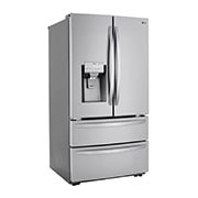 LG 28 cu ft. Smart Double Freezer Refrigerator with Craft Ice™, LRMXS2806S, thumbnail 3