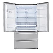 LG 28 cu ft. Smart Double Freezer Refrigerator with Craft Ice™, LRMXS2806S, thumbnail 5
