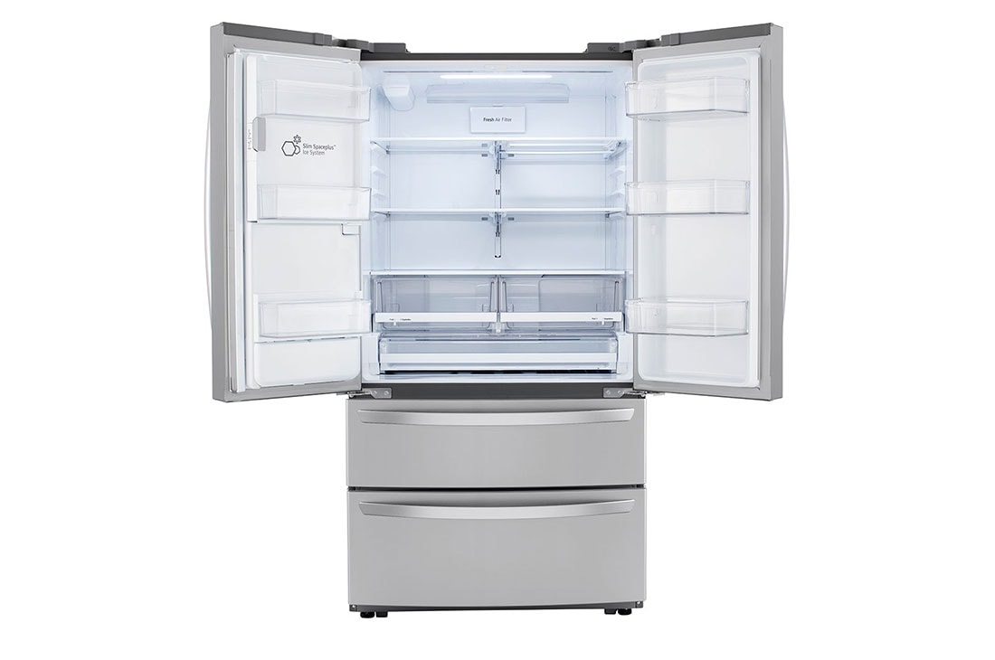 LG 28 cu ft. Smart Double Freezer Refrigerator with Craft Ice™, LRMXS2806S, thumbnail 4