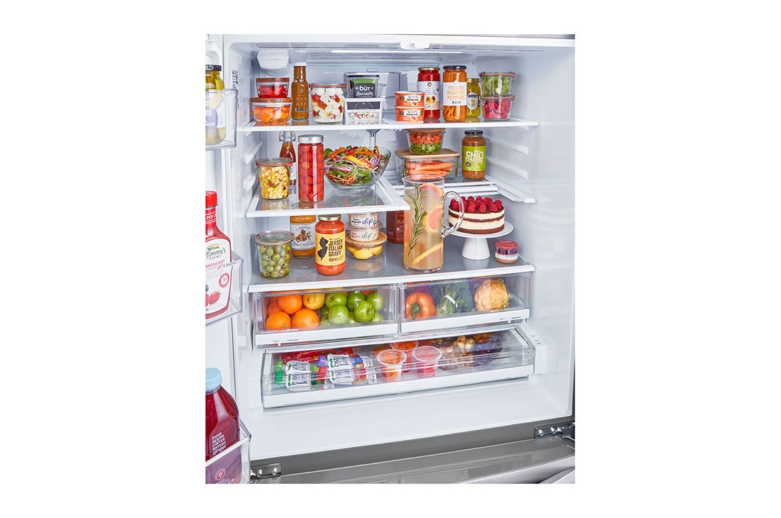 LG 28 cu ft. Smart Double Freezer Refrigerator with Craft Ice™, LRMXS2806S, thumbnail 7