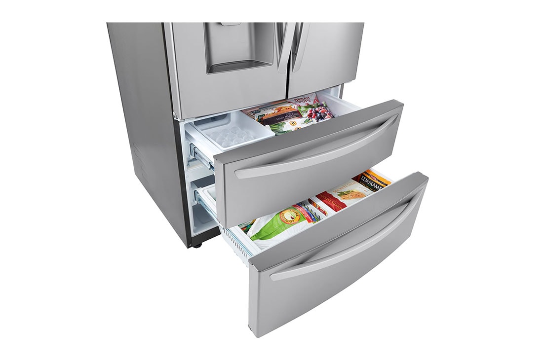 LG 28 cu ft. Smart Double Freezer Refrigerator with Craft Ice™, LRMXS2806S, thumbnail 11