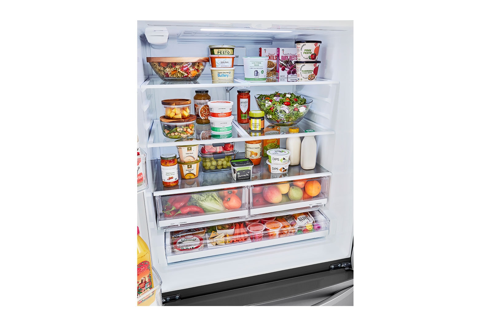 LG 29 cu ft. French Door Refrigerator with Slim Design Water Dispenser (LRFWS2906S) LG USA