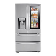 LG 28 cu ft. Smart InstaView® Door-in-Door® Double Freezer Refrigerator with Craft Ice™, LRMVS2806S, thumbnail 1