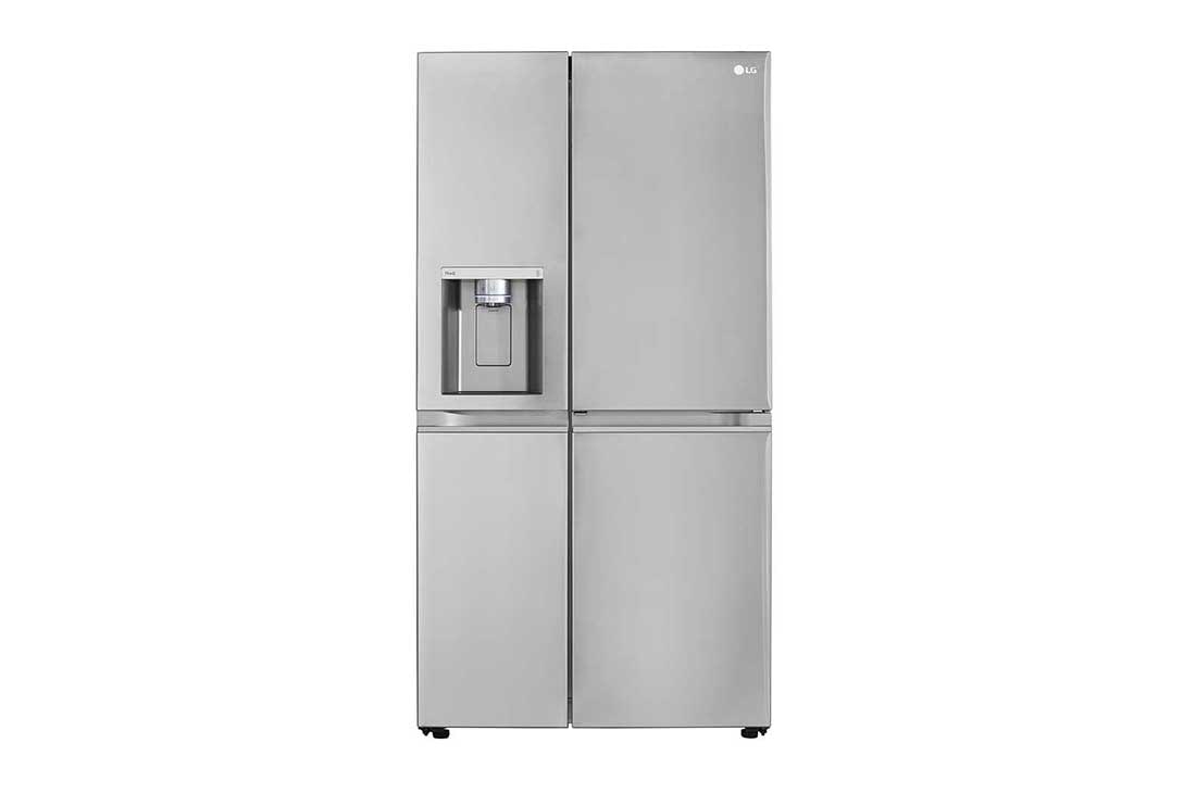 side by side refrigerator with beverage door