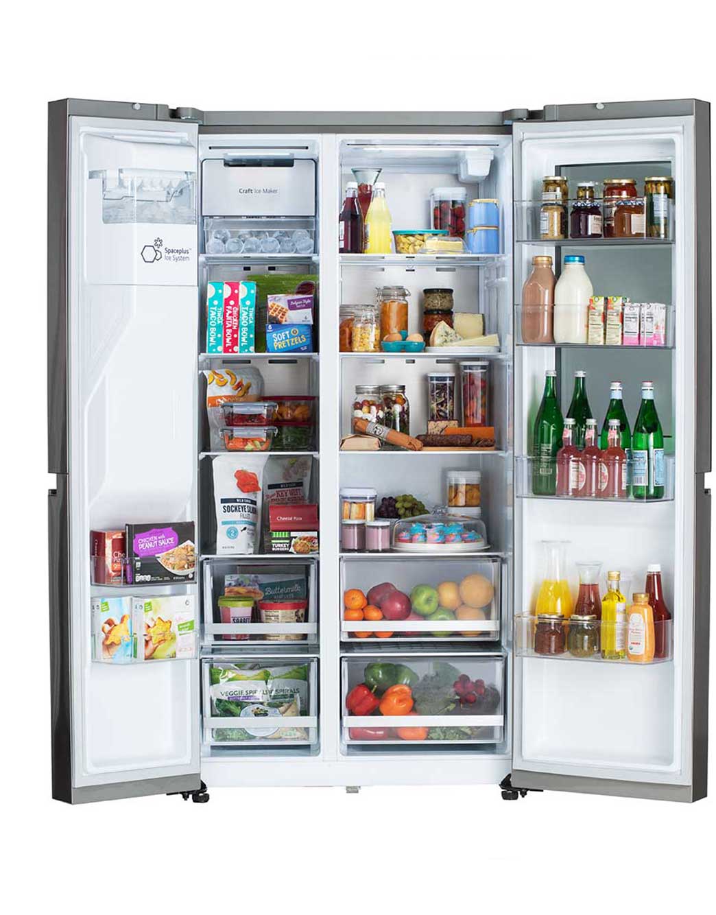 LG 27 cu. ft. SideBySide DoorinDoor® Refrigerator with Craft Ice