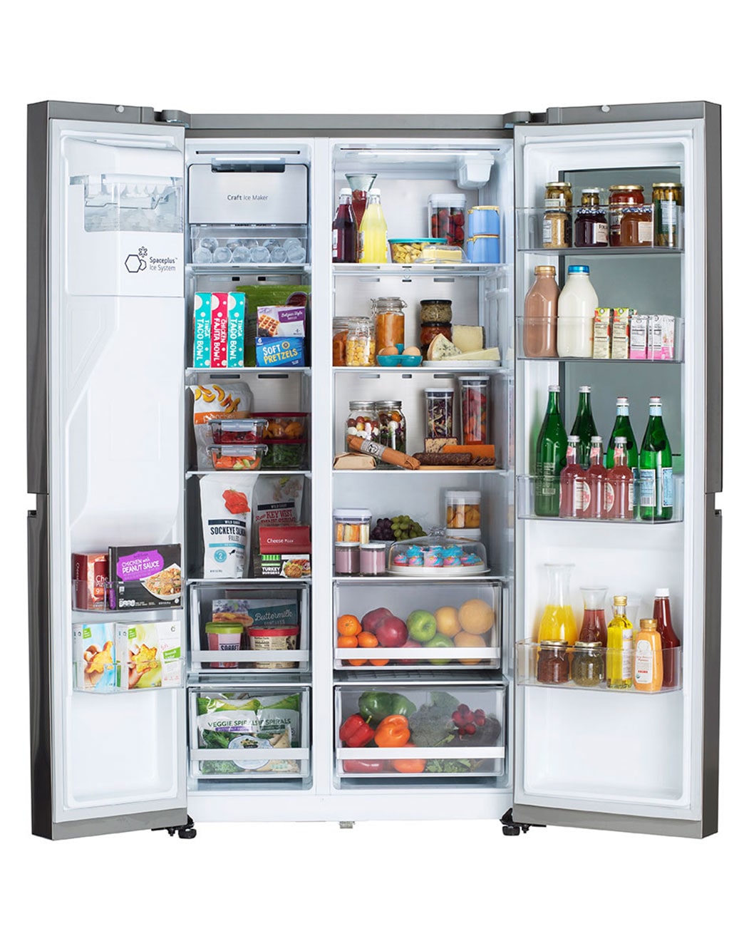 LG 27 cu. ft. SideBySide InstaView™ Refrigerator (LRSOS2706S) LG USA