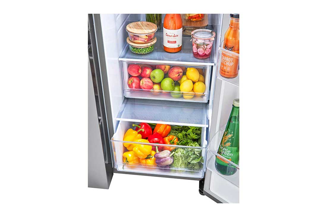 LG 27 cu. ft. SidebySide Refrigerator with Smooth Touch Ice Dispenser